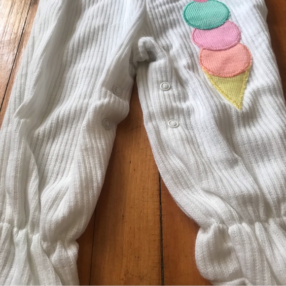 Vintage Bull Frog Knits Ice Cream Footie Size 6-9 Months - Picture 7 of 9